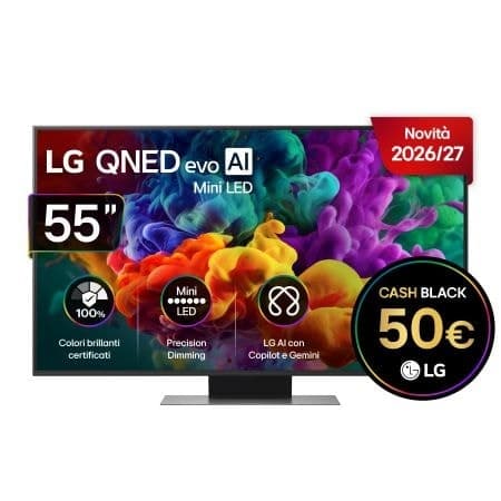 Smart TV 55" 55QNED87B6A, 55" LG – MediaWorld