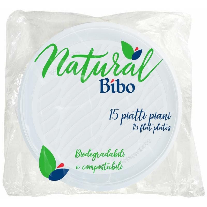 Piatti Piani o Fondi Compostabili e Biodegradabili Bibo in offerta da Carrefour