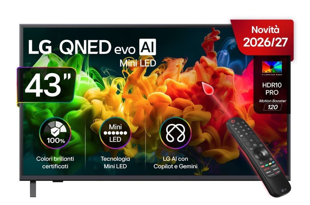 LG QNED AI Mini LED 80B, 43" – Euronics