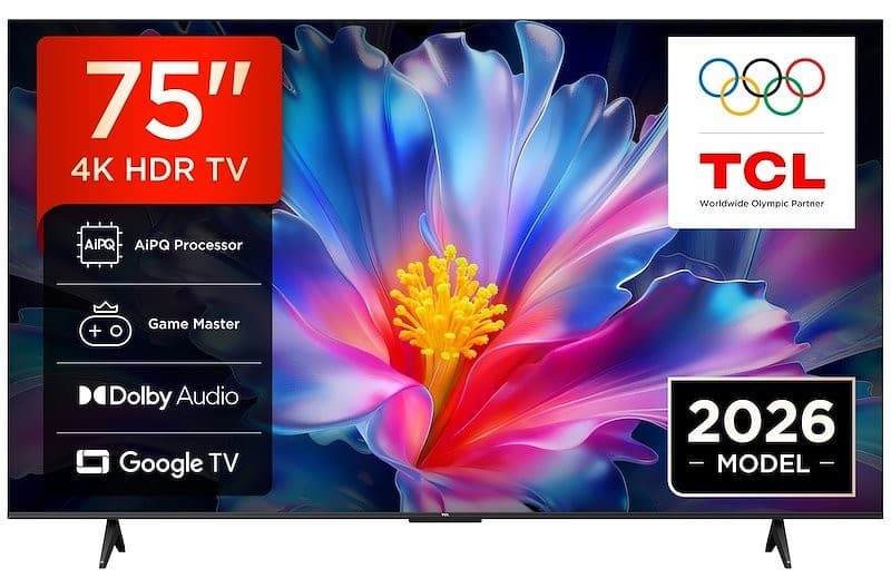 TV Ultra HD 4K 75P6L, 75" TCL – Comet