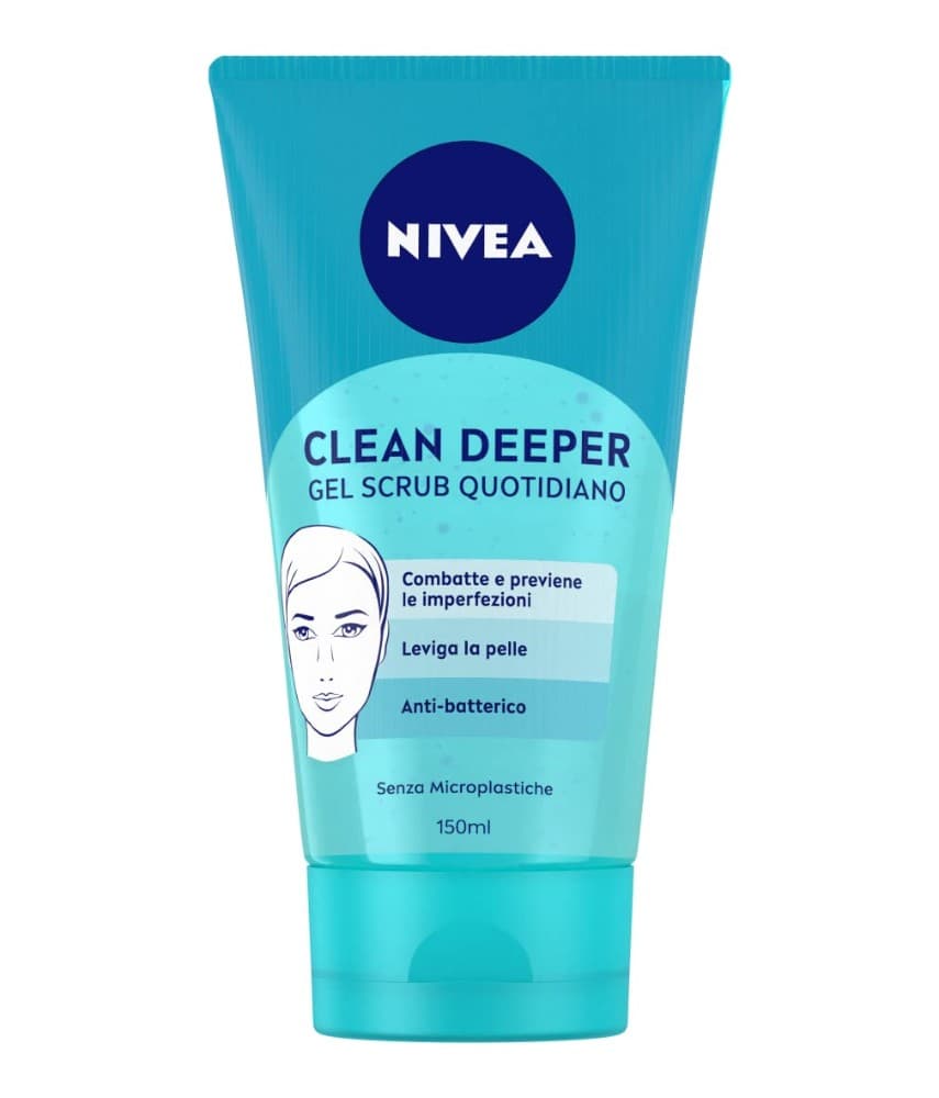 Nivea Clean Deeper gel scrub anti-imperfezioni, 150 ml – Dm