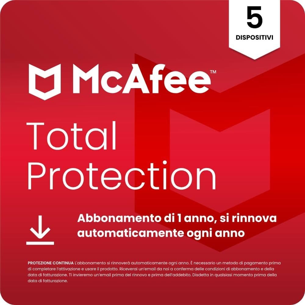 McAfee Total Protection in offerta da Unieuro