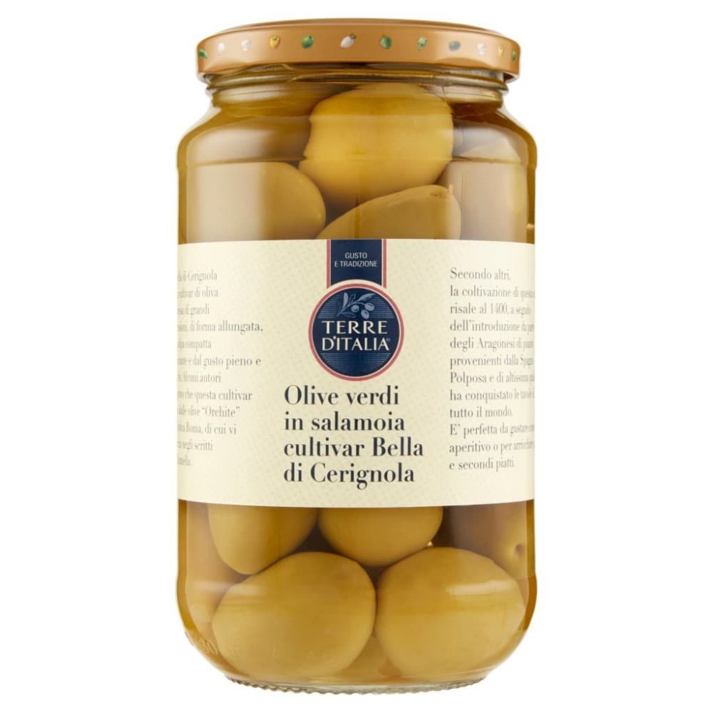 Olive verdi Bella di Cerignola Terre d'Italia, 310 g – Carrefour