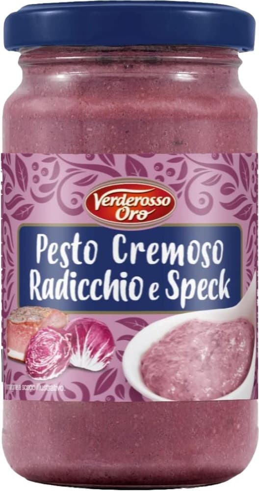 Verderosso Oro pesto cremoso radicchio speck, 190 g – Dpiù