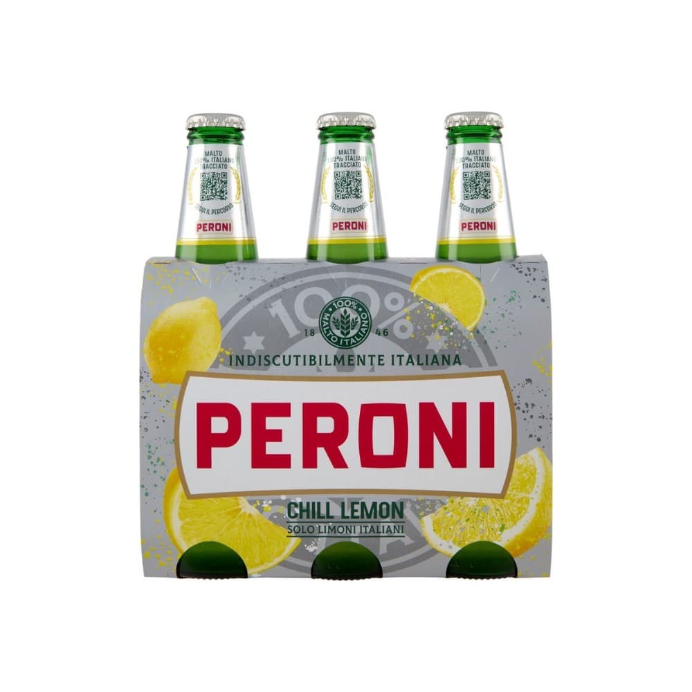 Birra Peroni o Peroni Chill Lemon 3 pezzi 330 ml Cad. 990 ml in offerta da Carrefour
