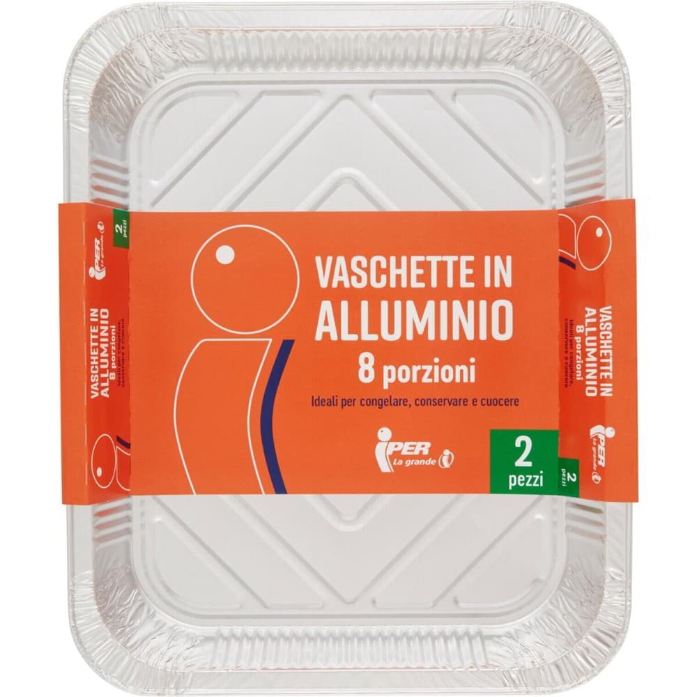 Vaschette in alluminio Iper, 2 pezzi – Iper La grande i