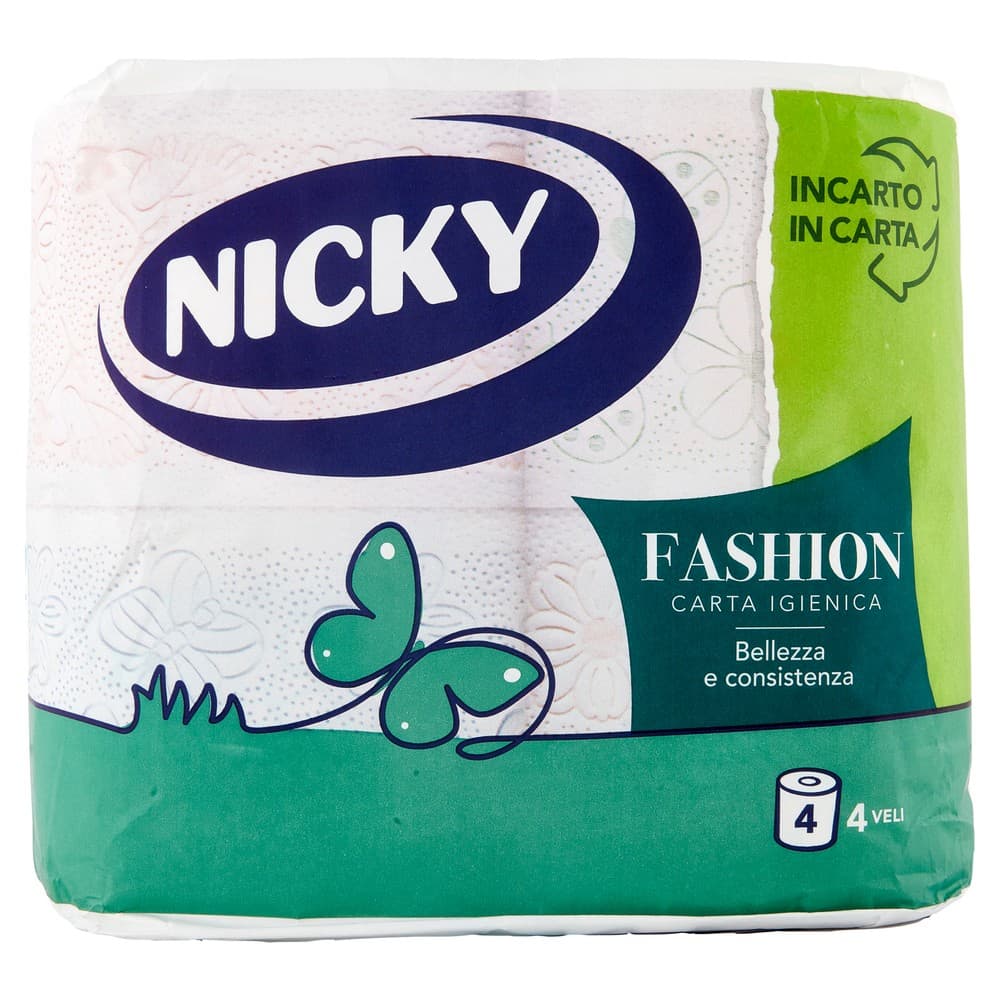 Nicky carta igienica fashion 4 rotoli in offerta da Iper La grande i