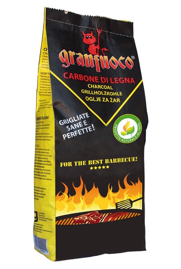 Carbone di legna 3 kg Granfuoco in offerta da MD