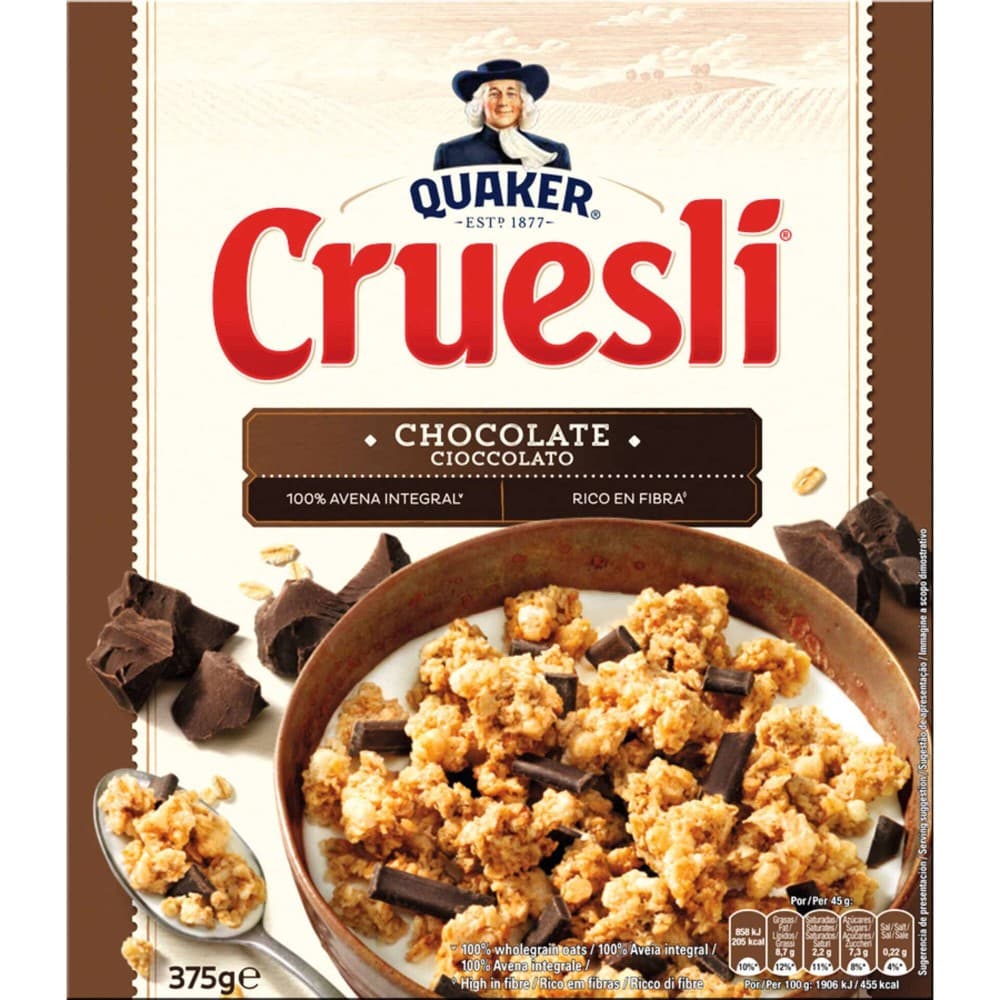 Crueslì Quaker assortiti, 375 g – Il Gigante
