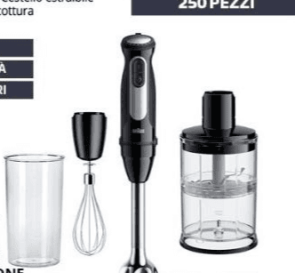 Frullatore ad immersione MQ55254MBK BRAUN – Comet