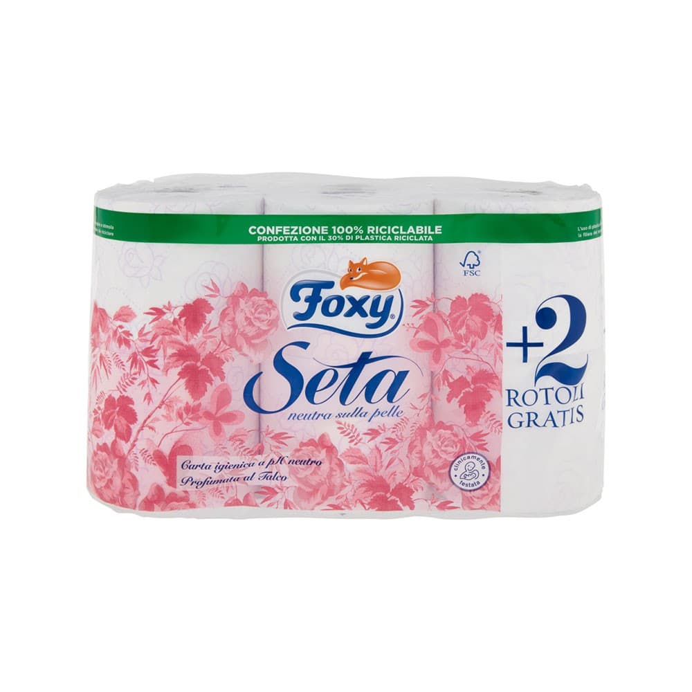 Foxy Seta carta igienica 6 rotoli in offerta da Tigota