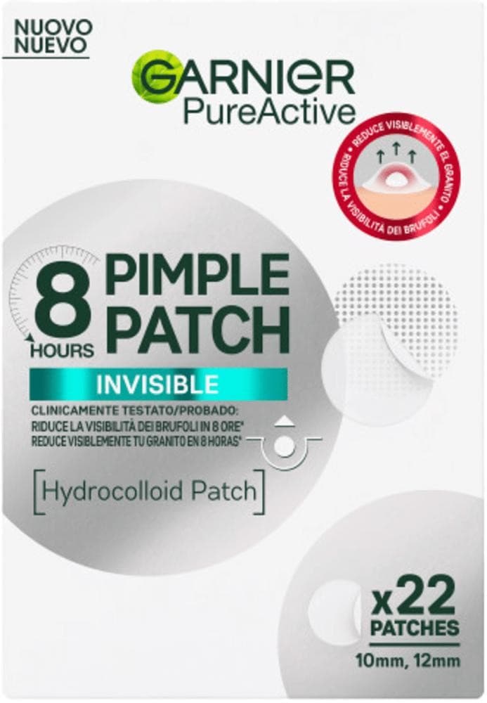 Patch brufoli notturno Pimple Patch Garnier Pureactive, conf. da 22 – Bennet
