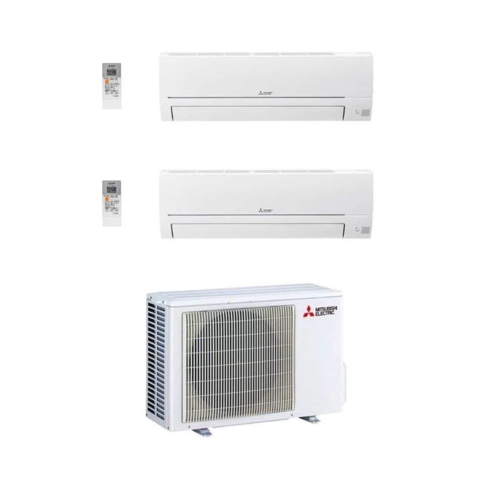 Mitsubishi Electric condizionatore Dualsplit 40HRV 25+35, 9000 BTU + 12000 BTU – Unieuro