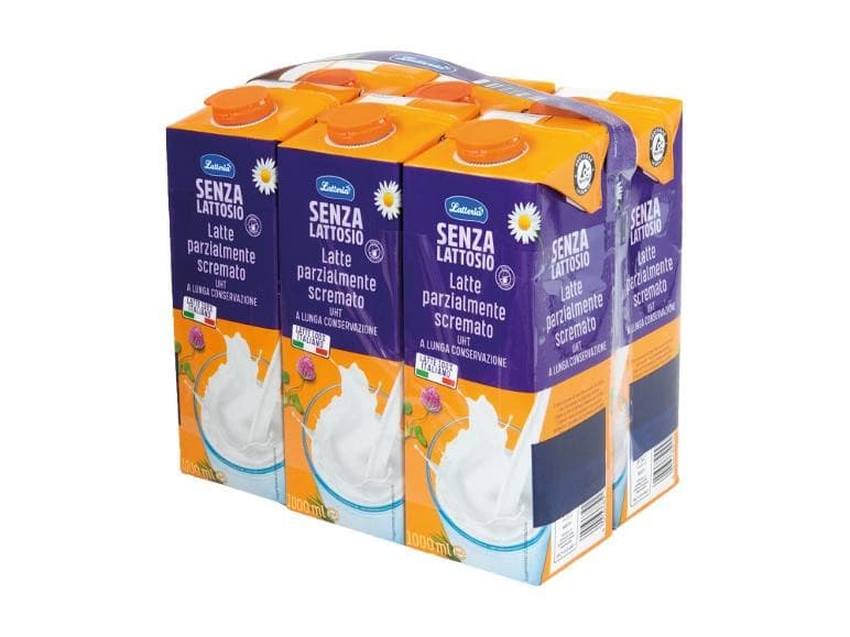 Latteria Free From Latte parzialmente scremato senza lattosio, 6 x 1 l – Lidl