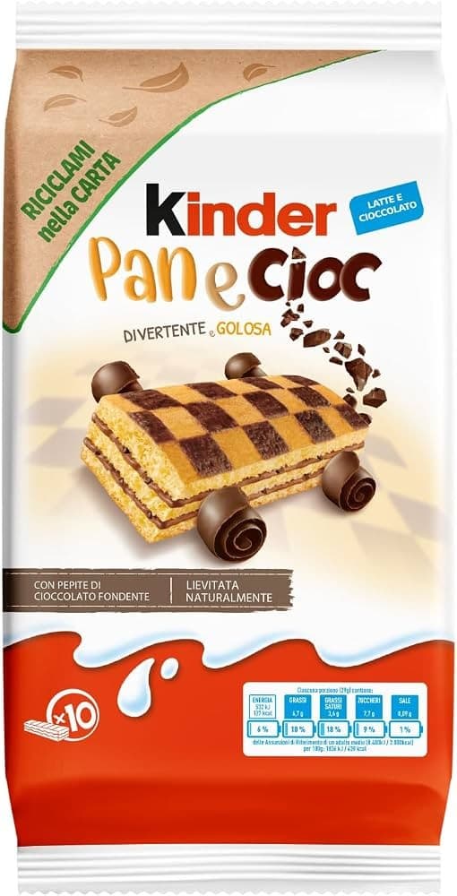 Kinder 10 Merendine Pan e Cioc, 290 g – Il Gigante