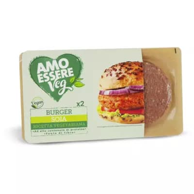 Amo Essere Veg burger di soia, 2 x 100 g – Eurospin
