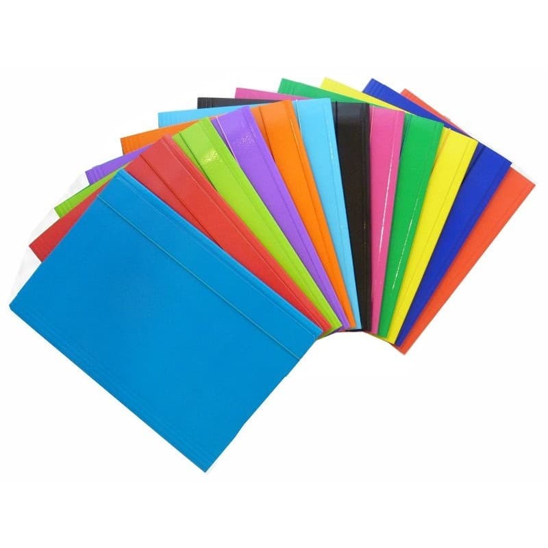 Cartellina 3 lembi fluo cm 26 x 35, g 500 in offerta da Panorama