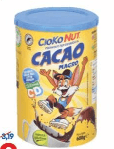 Preparato per bevanda al cacao Cioko Nut magro, 600 g – MD