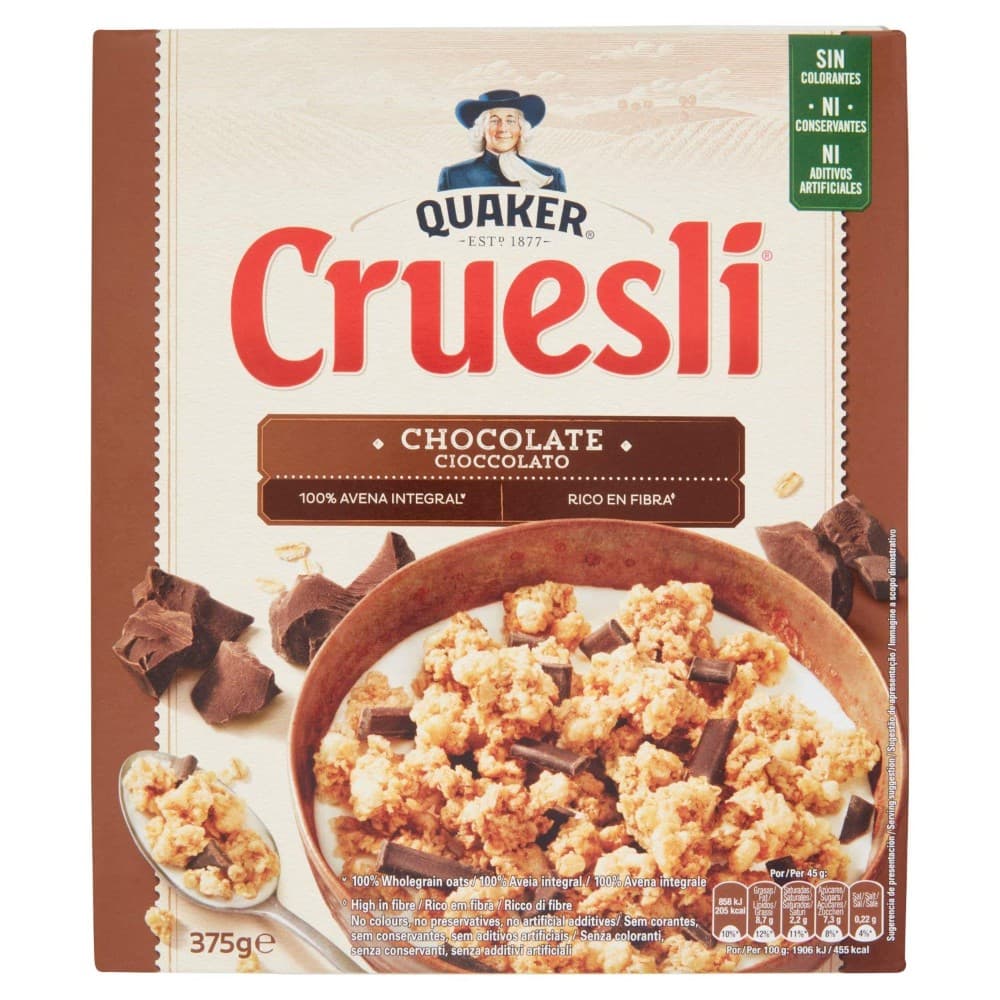 Cruesli Quaker 375 g in offerta da Il Gigante