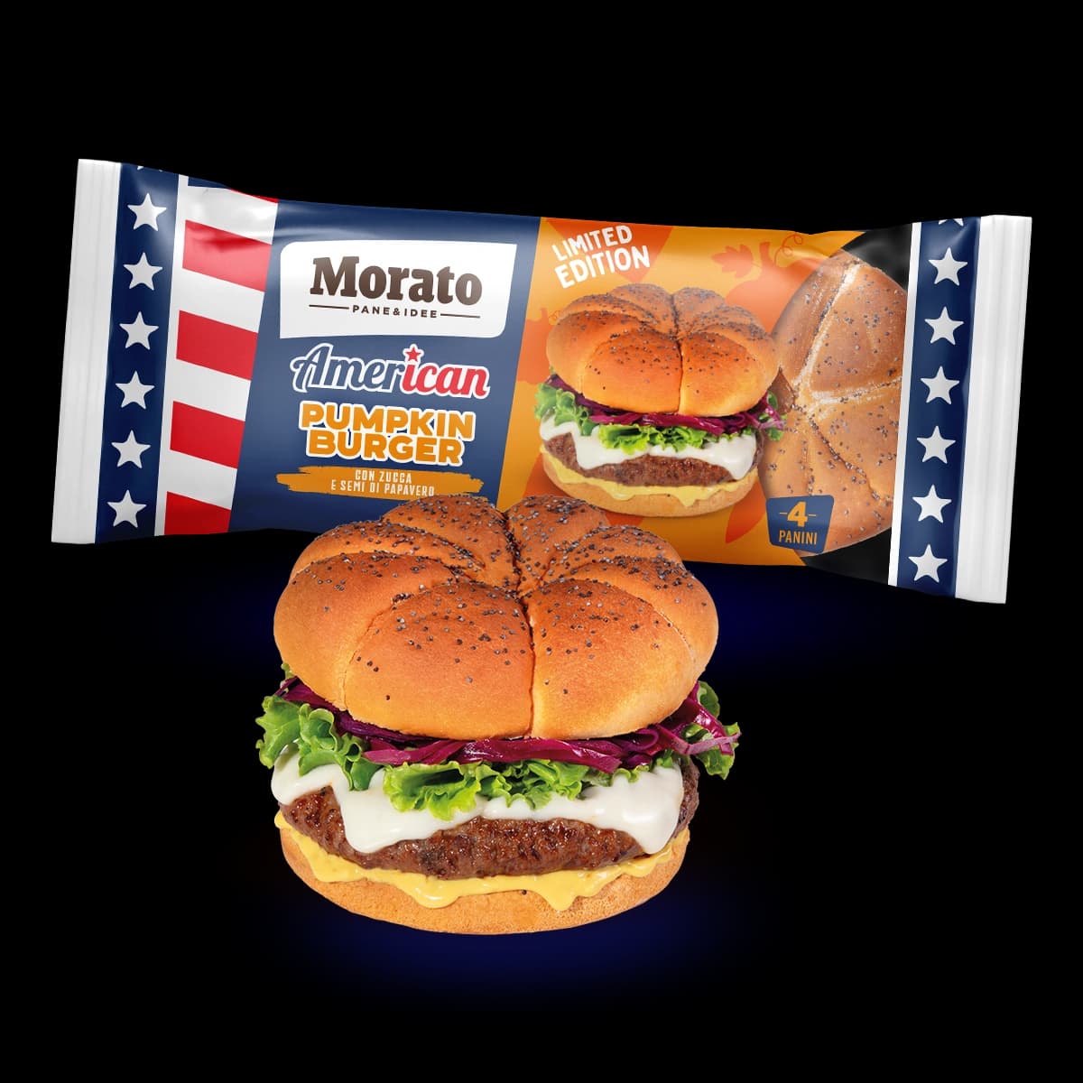 American Pumpkin Burger Morato, 300 g – Carrefour