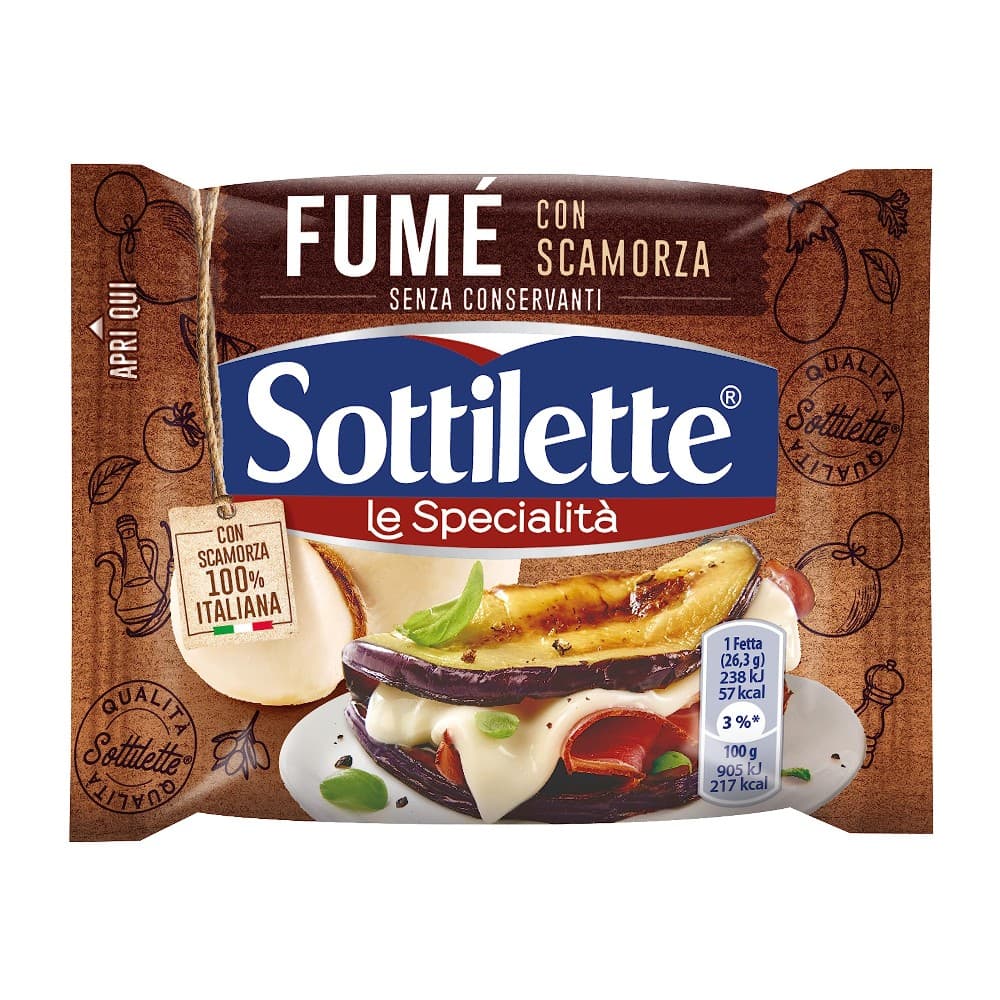 Sottilette Fume con scamorza Le Specialità, 158 g – Il Gigante
