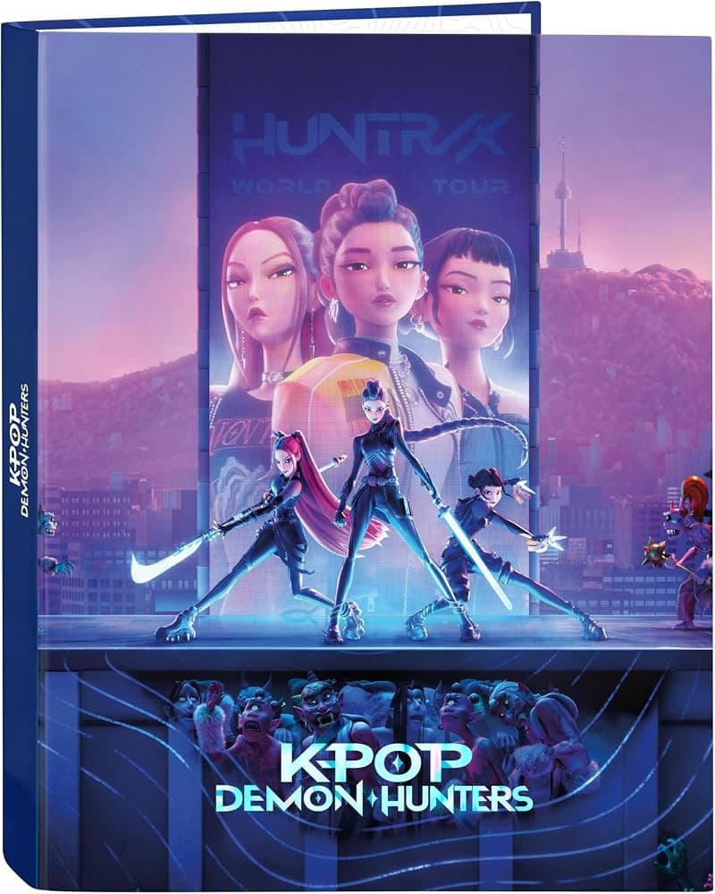 Copertina ad anelli o cartelletta con elastici K-Pop Demon Hunters in offerta da Il Gigante