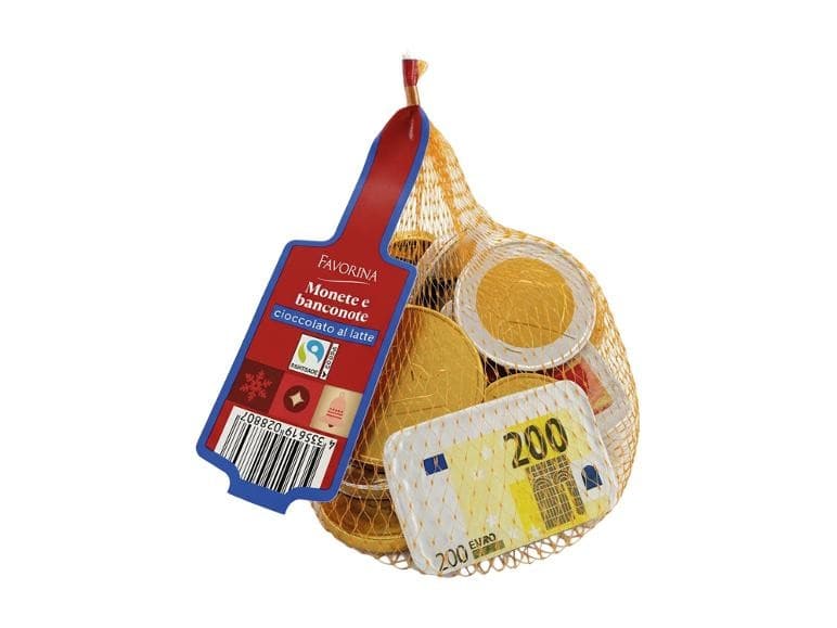 Favorina monete di cioccolato al latte, 150 g – Lidl