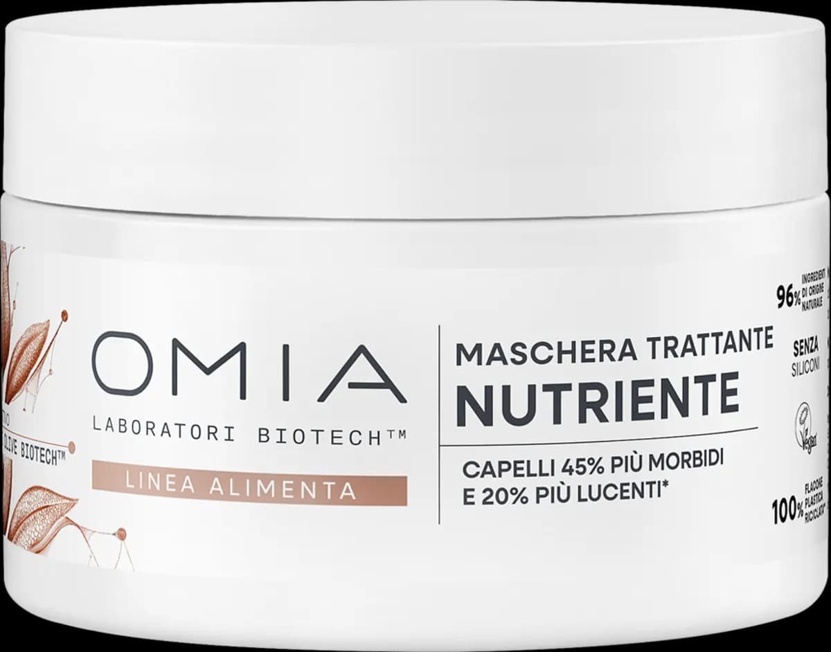 Omia maschera per capelli con ingredienti naturali, 200 ml – Dm