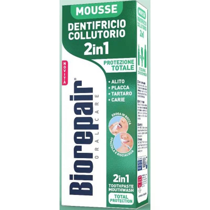 Mousse Dentifricio 2in1 Biorepair 75 ml in offerta da Bennet