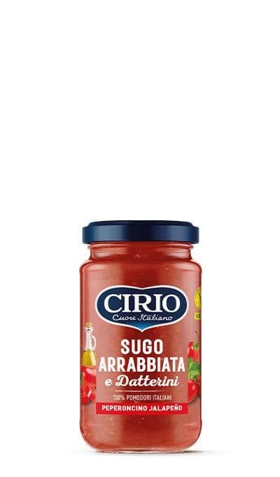 Sugo arrabbiata e datterini peperoncino jalapeño, g 190 Cirio – Bennet