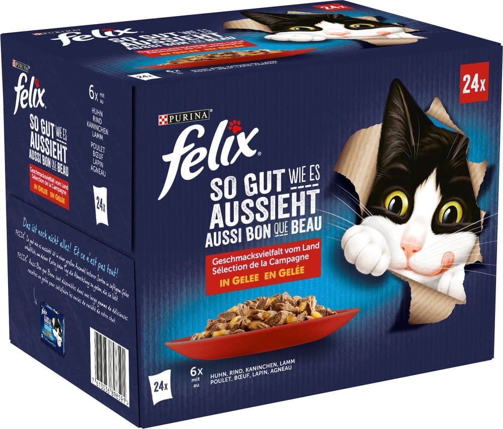 Felix Le Ghiottonerie bustine per gatti 24x85 g in offerta da Esselunga