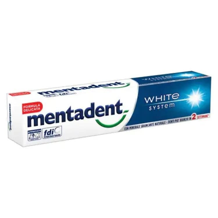 Mentadent dentifricio sbiancante, 75 ml – Dm