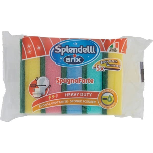Arix spugne abrasive colorate, 5 pezzi – Carrefour