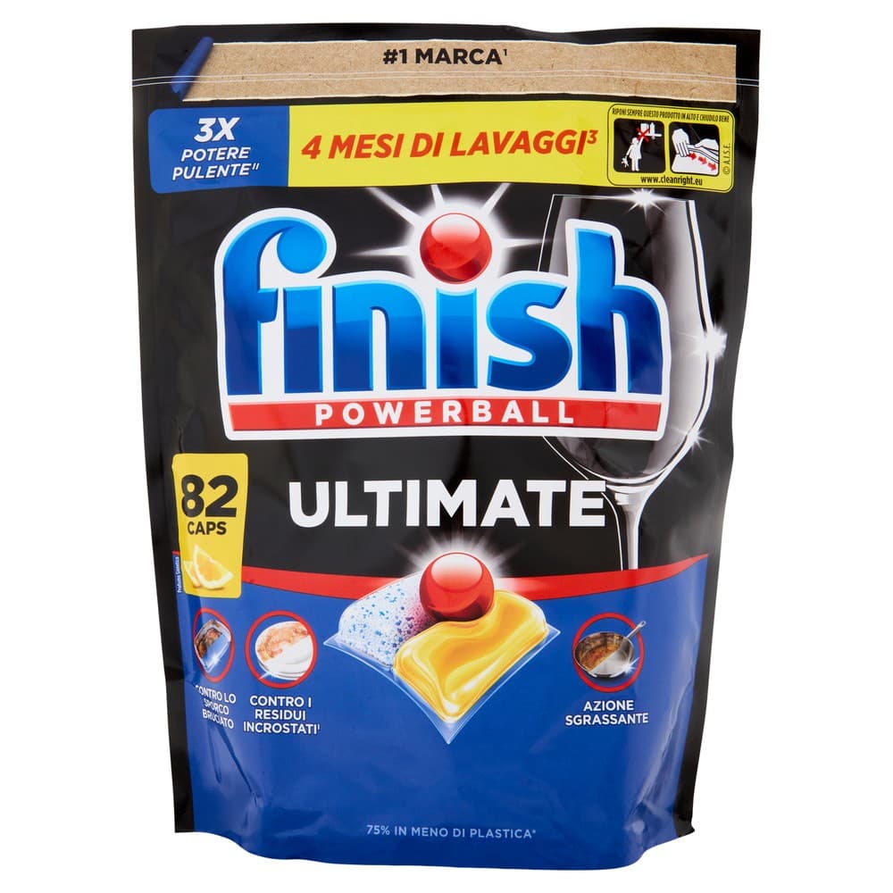 Finish detersivo lavastoviglie tabs, 75, 82 o 90 caps – Esselunga