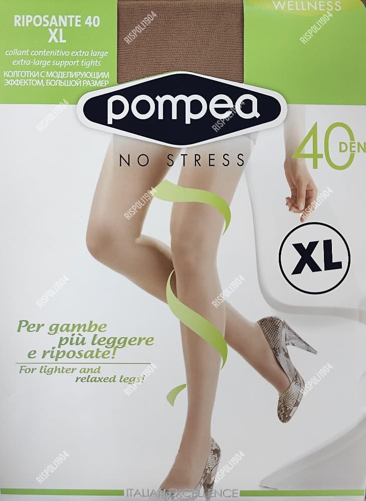 Conf. 2 collant riposante, 40den, tg. S-XL Pompea – Iper La grande i