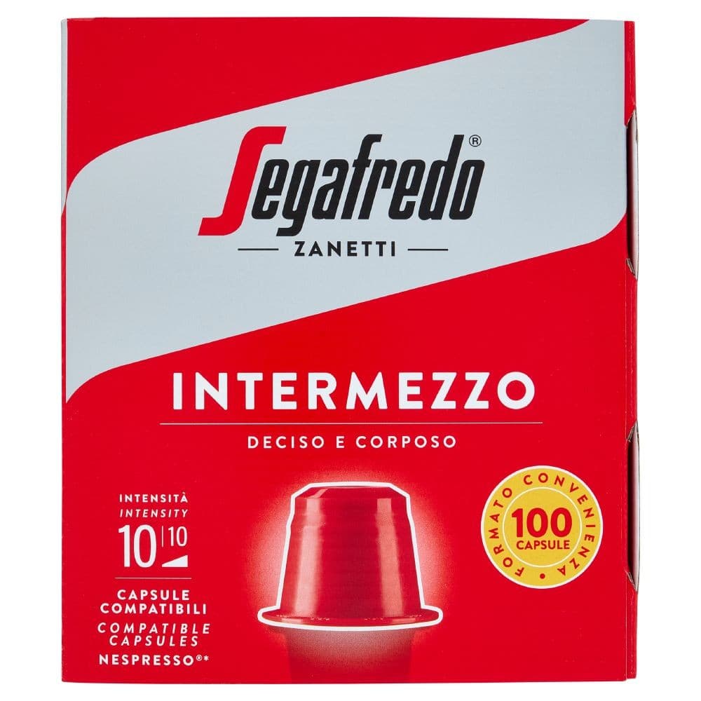 Segafredo capsule caffè Intermezzo compatibili Nespresso, 100 capsule 510 g – Iper La grande i