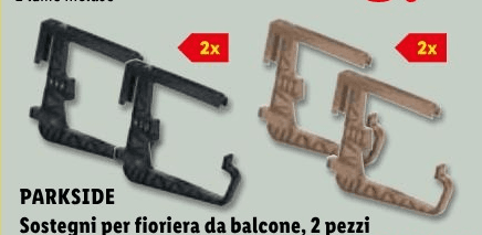 PARKSIDE Sostegni per fioriera da balcone, 2 pezzi – Lidl