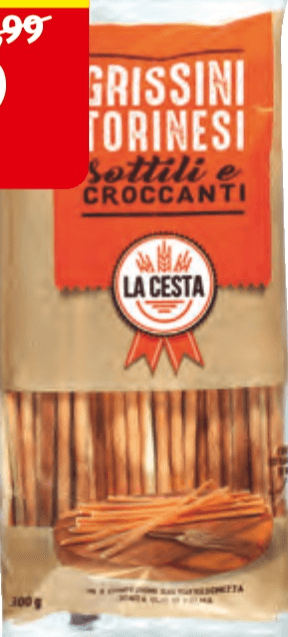 La Cesta Grissini Torinesi, 300 g – ALDI
