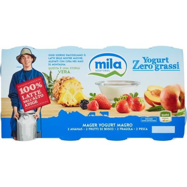 Yogurt zero grassi Mila, 8 x 125 g – Coop