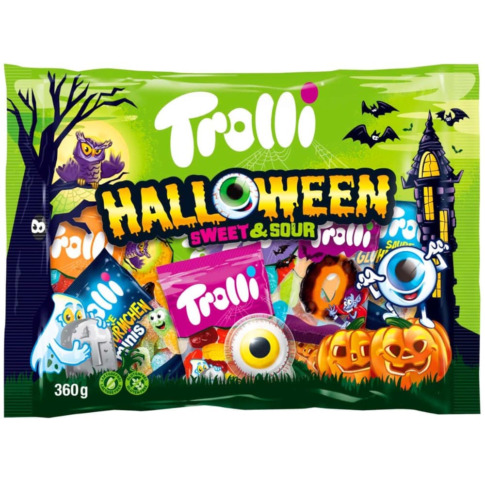 Caramelle gommose Halloween Sweet&Sour Trolli, 360 g – Panorama