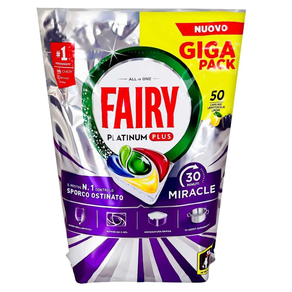 Fairy caps lavastoviglie, 50 pz – Tigota