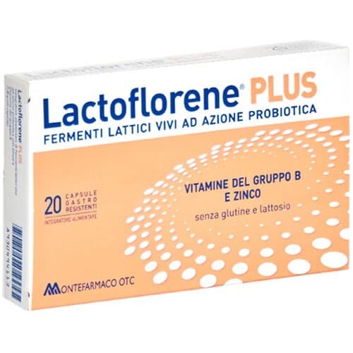 Lactoflorene Plus integratore di fermenti lattici vivi, 20 capsule – Dm