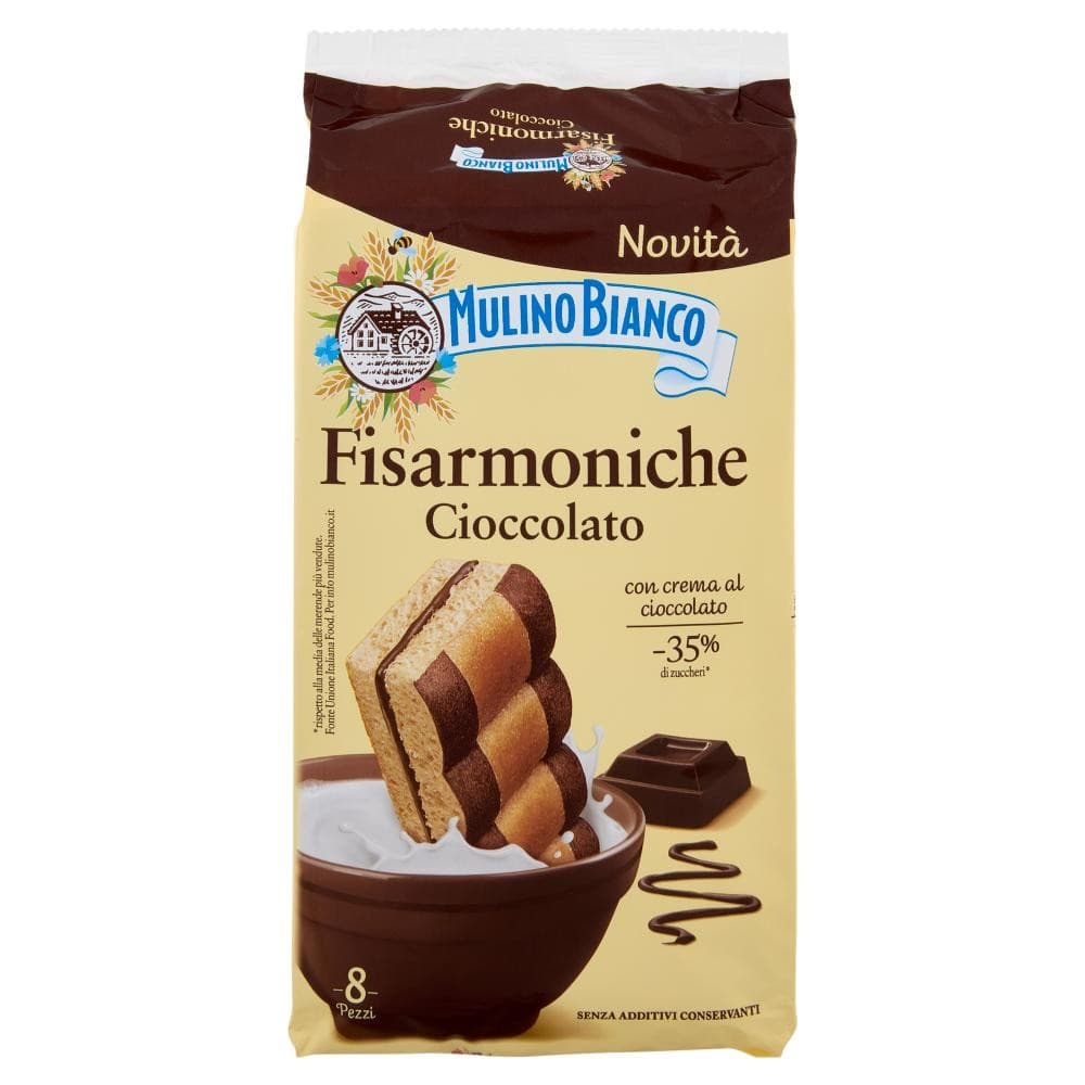 Fisarmoniche ai cereali o al cioccolato, conf. 8 pezzi 296 g Mulino Bianco – Iper La grande i