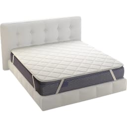 Topper trapuntato con elastici