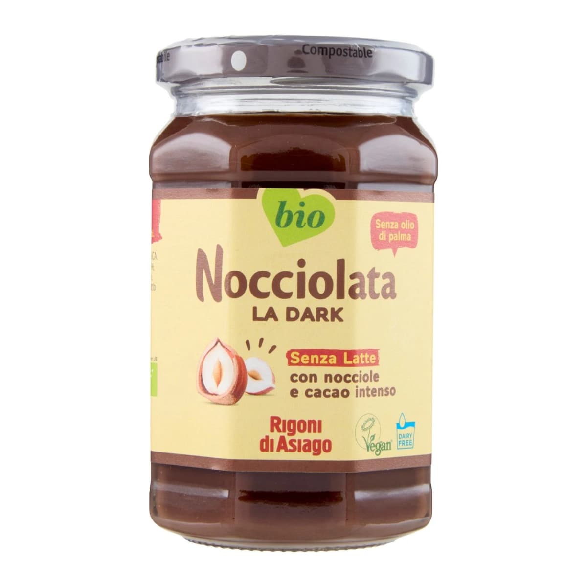 Nocciolata Bio La Dark Rigoni di Asiago, 325 g – Il Gigante