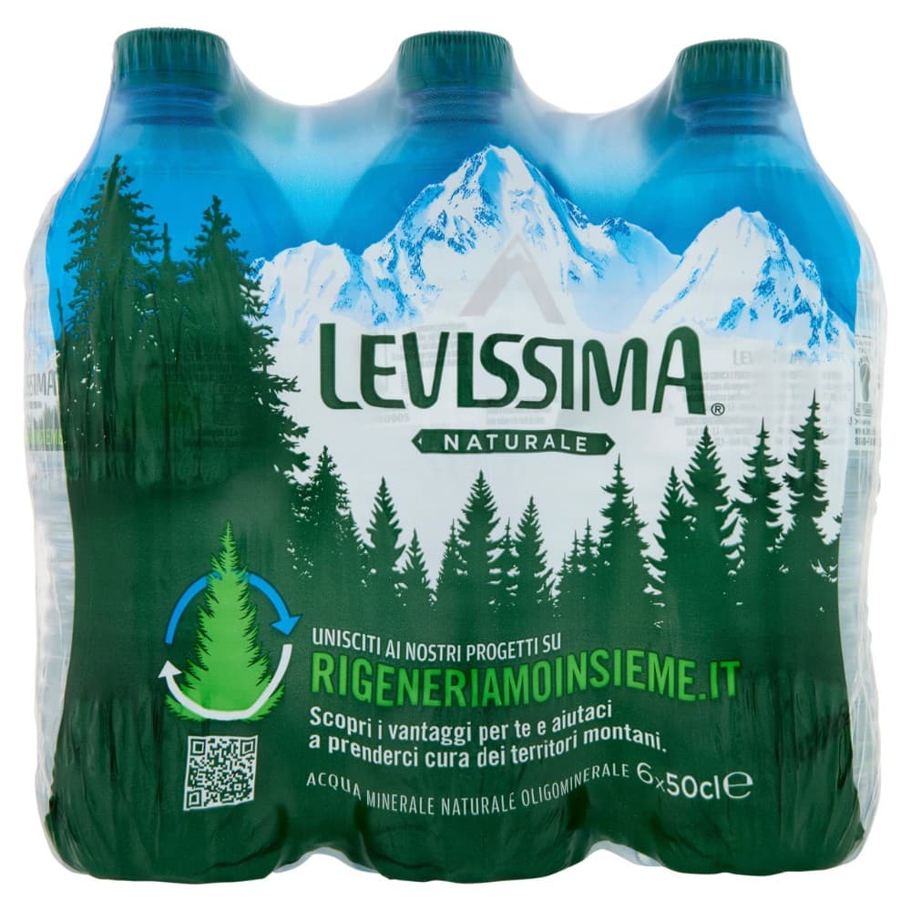 Levissima acqua minerale naturale oligominerale, 6x50 cl – Esselunga