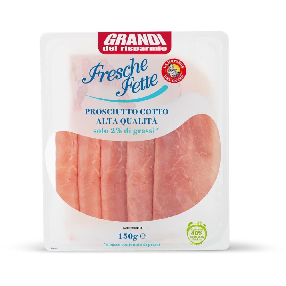 Fresche Fette prosciutto cotto alta qualità 150 g in offerta da Eurospin