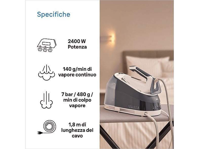 CareStyle 5 ferro da stiro con caldaia IS5245BL BRAUN – Euronics