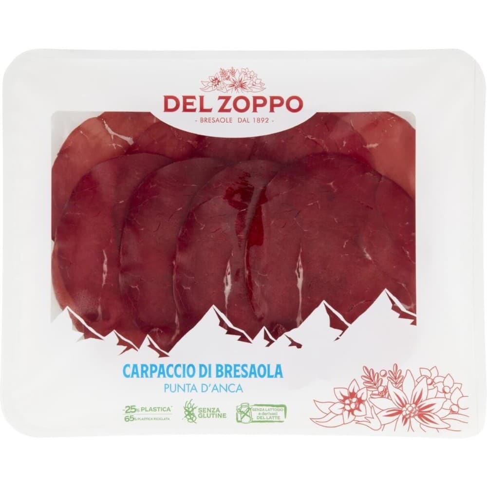 Carpaccio di bresaola 80 g x2 DEL ZOPPO in offerta da Iper La grande i