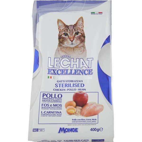 Lechat Excellence Croccantini per gatti sterilizzati 400 g in offerta da ALDI